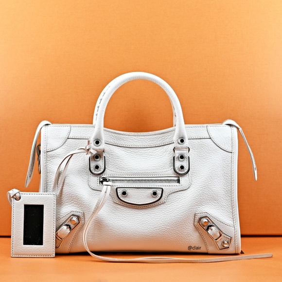 balenciaga small white bag